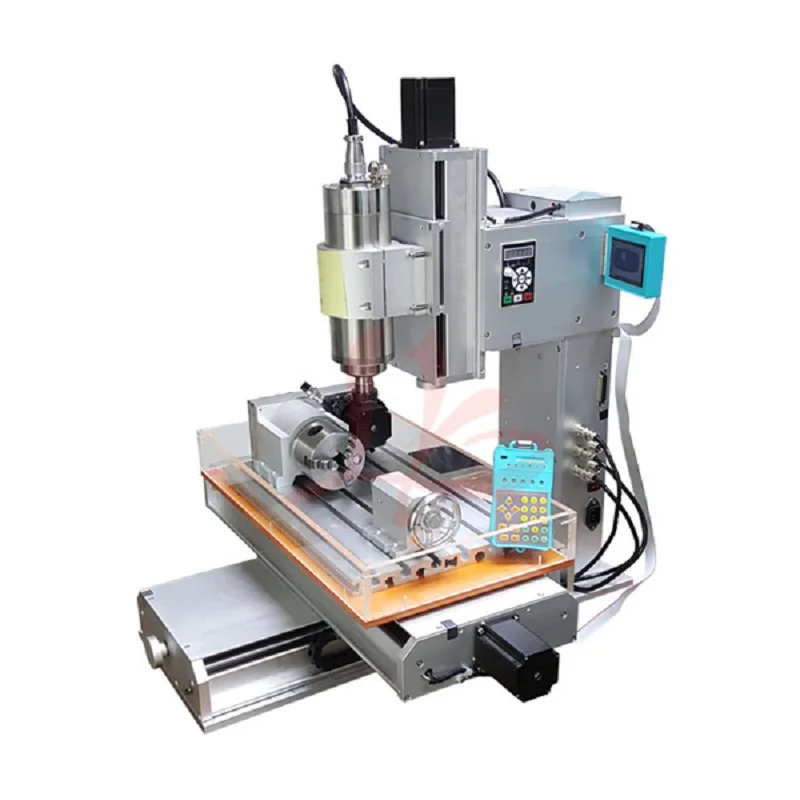 Mini cnc 3040 4 axis 1.5KW type machine Ball Screw Table Column Type metal engraving machine can update to 5axis cnc router
Mini cnc 3040 4 axis 1.5KW type machine Ball Screw Table Column Type metal engraving machine can update to 5axis cnc router