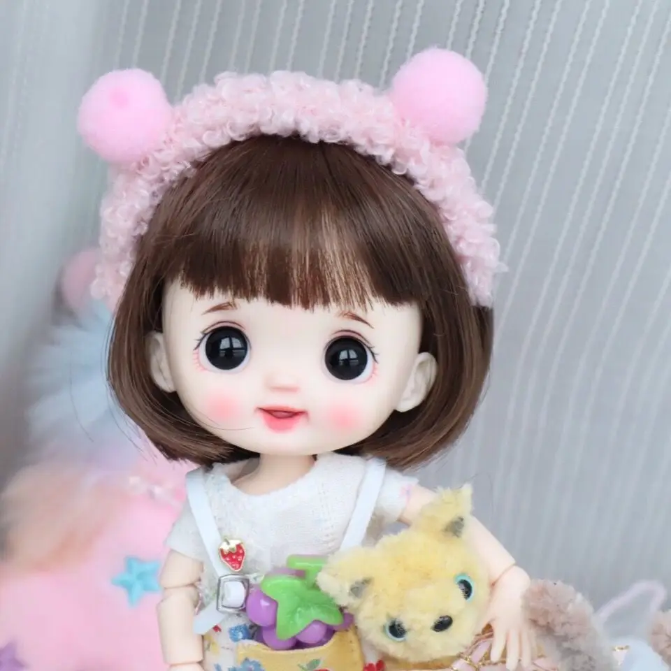 Ob11 Doll Head Girl Bjd Doll Toys Cute Mini Moveable Joint Doll With Wigs DIY Dressup Toys Children Gift
Ob11 Doll Head Girl Bjd Doll Toys Cute Mini Moveable Joint Doll With Wigs DIY Dressup Toys Children Gift