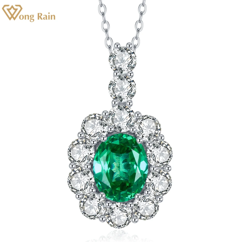 Wong Rain, 100% Стерлинговое Серебро 925 пробы, овальная огранка, изумруд, высокоуглеродные бриллианты, драгоценный камень, кулон, ожерелье, ювелирн...
Wong Rain, 100% Стерлинговое Серебро 925 пробы, овальная огранка, изумруд, высокоуглеродные бриллианты, драгоценный камень, кулон, ожерелье, ювелирн...