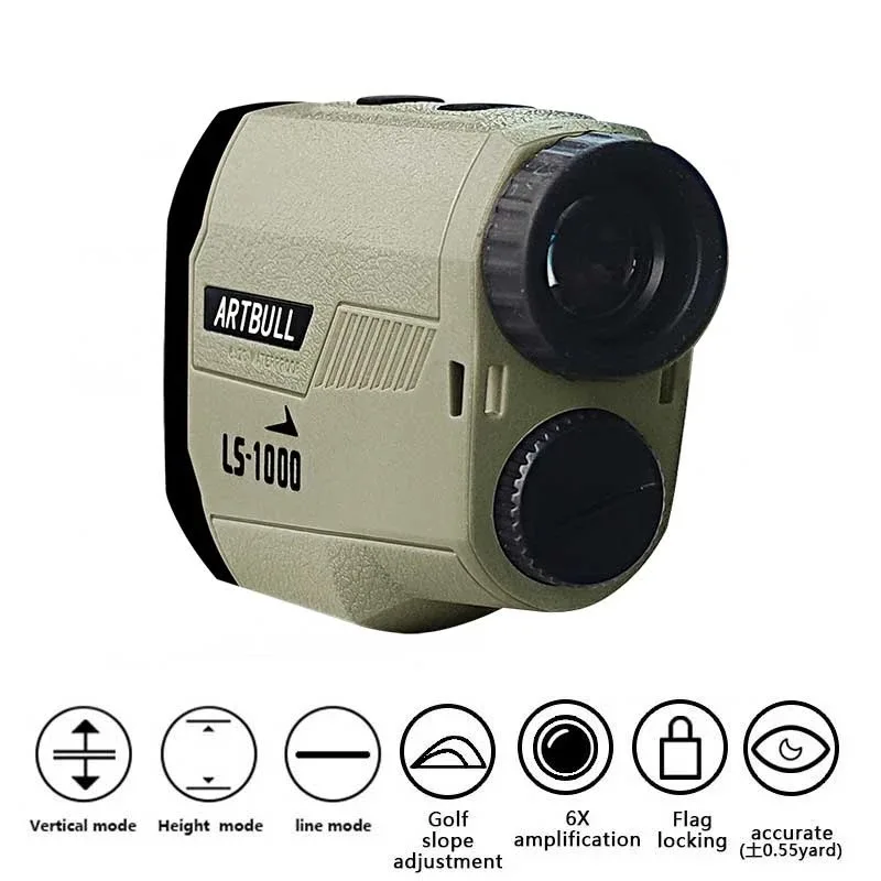 ARTBULL Golf Laser Rangefinder 1000M 650M Telescope Slope Adjustment Diagonal Pin Laser Rangefinder for Hunting Monocular
ARTBULL Golf Laser Rangefinder 1000M 650M Telescope Slope Adjustment Diagonal Pin Laser Rangefinder for Hunting Monocular