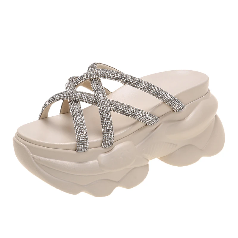 Summer Women's sandals Bling Fashion chunky shoes PU Women's slippers Wedges Platform Shoes Open Toe Flats designer shoes
Summer Women's sandals Bling Fashion chunky shoes PU Women's slippers Wedges Platform Shoes Open Toe Flats designer shoes