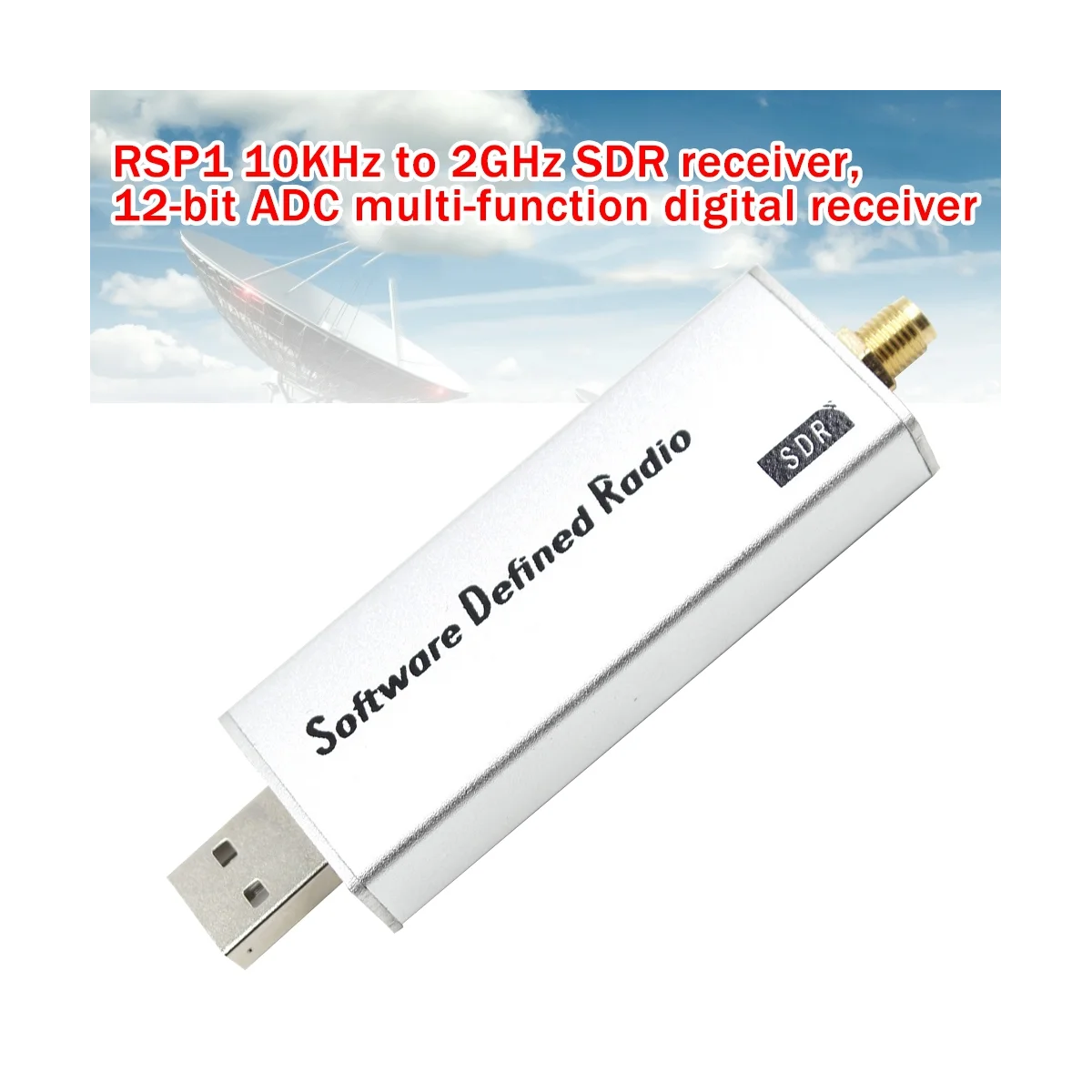 Приемник RSP1 10 кГц-2 ГГц SDR, USB2.0 12-битный приемник ADC авиационного диапазона, совместимый с RSP1 HF AM FM SSB CW Radio
Приемник RSP1 10 кГц-2 ГГц SDR, USB2.0 12-битный приемник ADC авиационного диапазона, совместимый с RSP1 HF AM FM SSB CW Radio