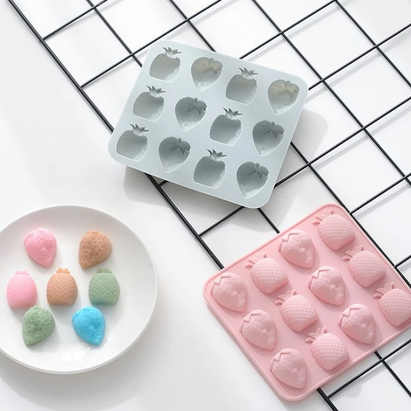HECHEN 12 Even Handmade Strawberry Pineapple Silicone Ice Grate Mold Chocolate Soft Candy Confectionery Baking Mold Cake Mold
HECHEN 12 Even Handmade Strawberry Pineapple Silicone Ice Grate Mold Chocolate Soft Candy Confectionery Baking Mold Cake Mold