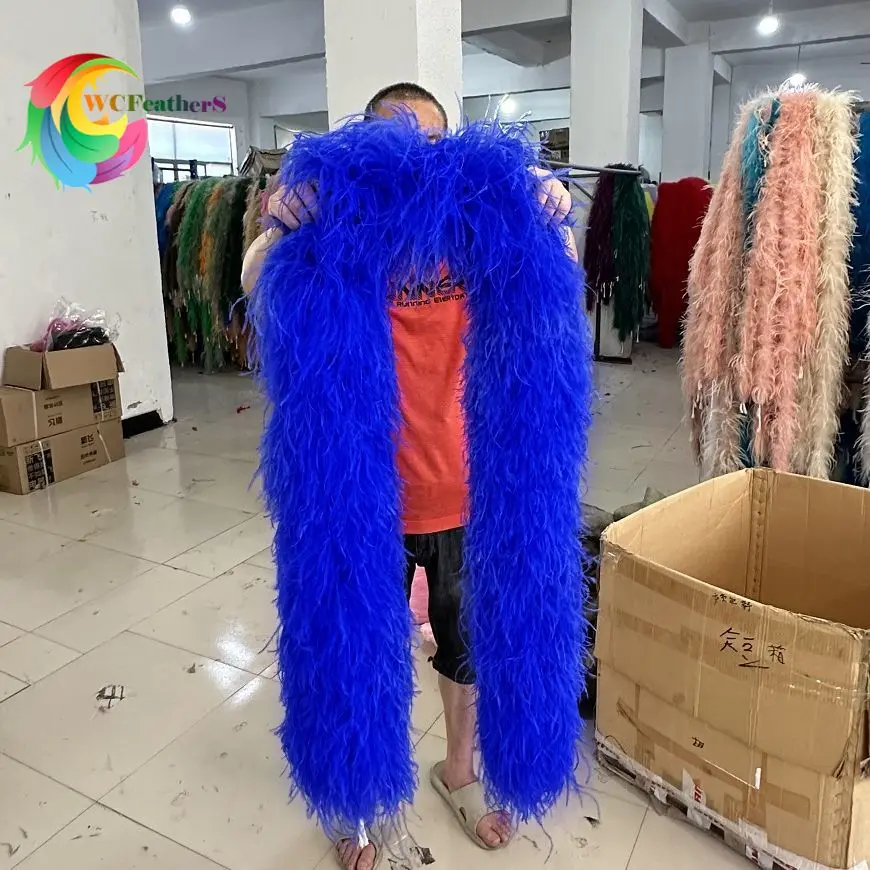 Royal Blue Ostrich Feathers Boas 26PLY Natural Plumes Shawl/Scarf for Party Wedding Clothes Dress Diy Jewelry Accessory Craft
Royal Blue Ostrich Feathers Boas 26PLY Natural Plumes Shawl/Scarf for Party Wedding Clothes Dress Diy Jewelry Accessory Craft