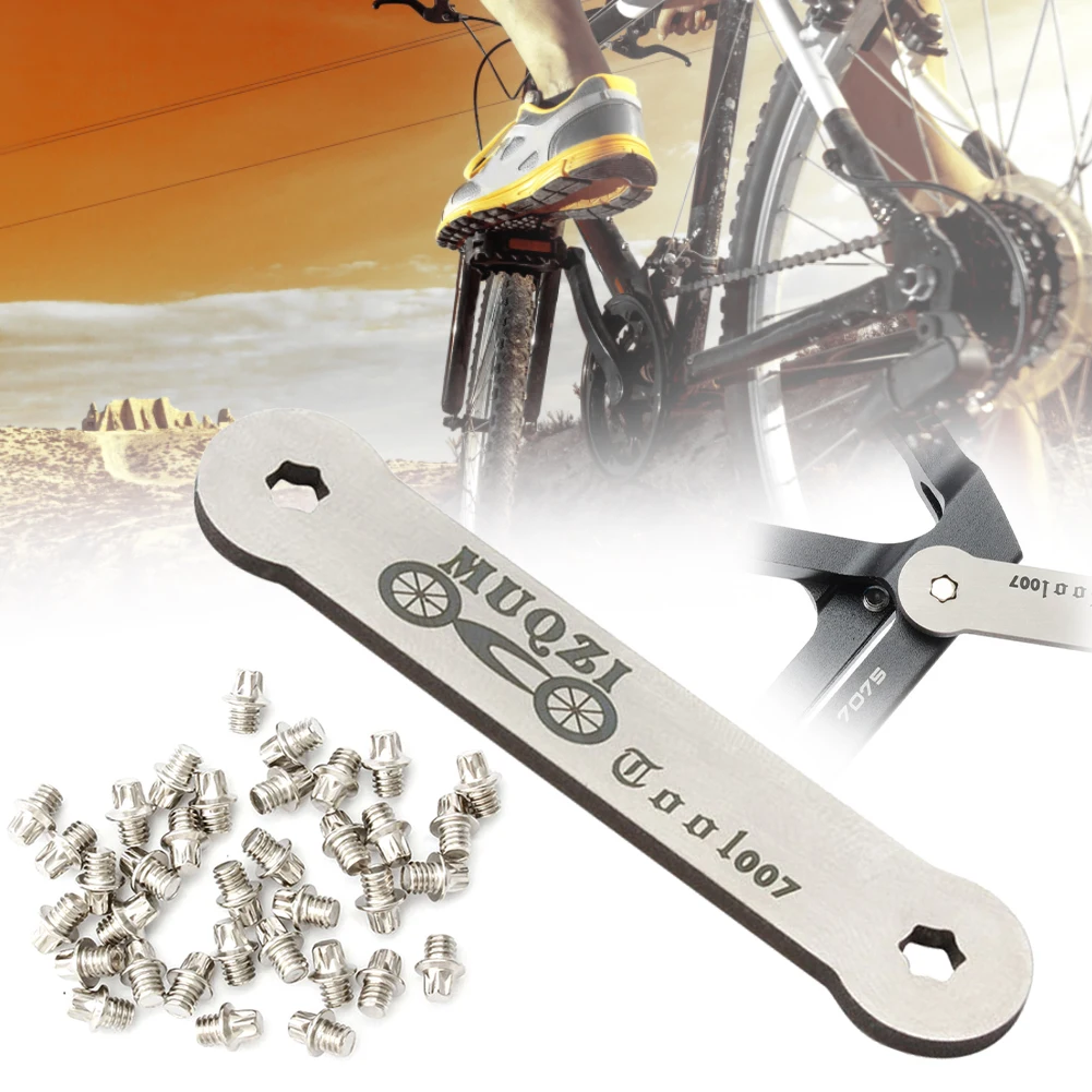 50pcs Road Bike Pedal Replacement Screws M4 Pins Bolts MTB Folding Bike Pedal Anti-slip Nails With Wrench Bicycle Accessories
50pcs Road Bike Pedal Replacement Screws M4 Pins Bolts MTB Folding Bike Pedal Anti-slip Nails With Wrench Bicycle Accessories
