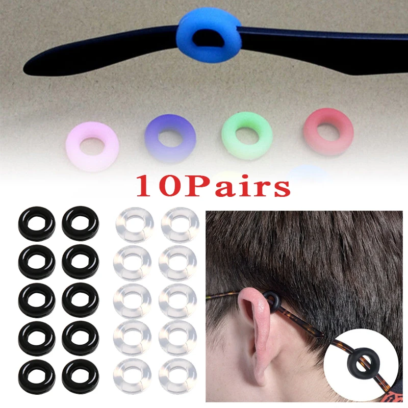 10Pairs Round Glasses Ear Hooks Silicone Eyeglasses Temple Tips Retainer Anti-Slip Comfort Glasses Retainers for Glasses
10Pairs Round Glasses Ear Hooks Silicone Eyeglasses Temple Tips Retainer Anti-Slip Comfort Glasses Retainers for Glasses
