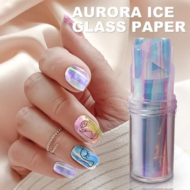 Colorful Nail Stickers Glass Foil Film DIY Cellophane Paper Gradient Jewelry Candy Paper Nail Art Decoration For Nails
Colorful Nail Stickers Glass Foil Film DIY Cellophane Paper Gradient Jewelry Candy Paper Nail Art Decoration For Nails