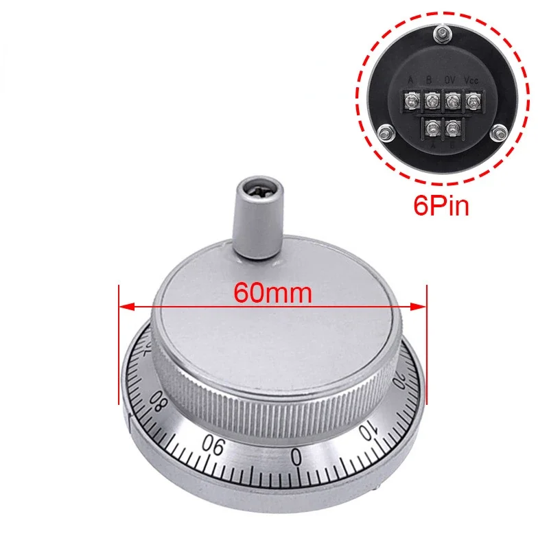 Ручной маховик с ЧПУ 60 мм серебристый
Ручной маховик с ЧПУ 60 мм серебристый