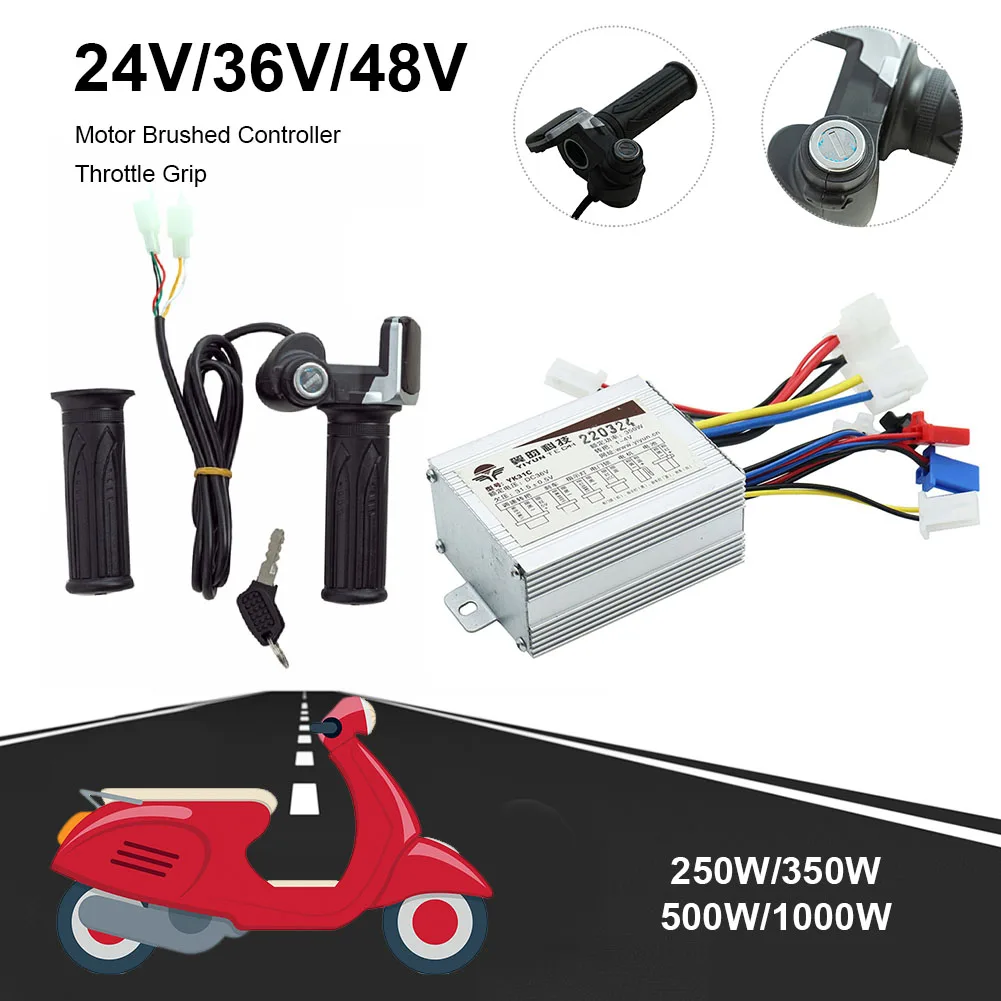 500W Electric Bicycle Brushed Controller Electric Bike Accessories Motor Scooter Speed Control Twist Grip 250W/350W/500W/1000W
500W Electric Bicycle Brushed Controller Electric Bike Accessories Motor Scooter Speed Control Twist Grip 250W/350W/500W/1000W