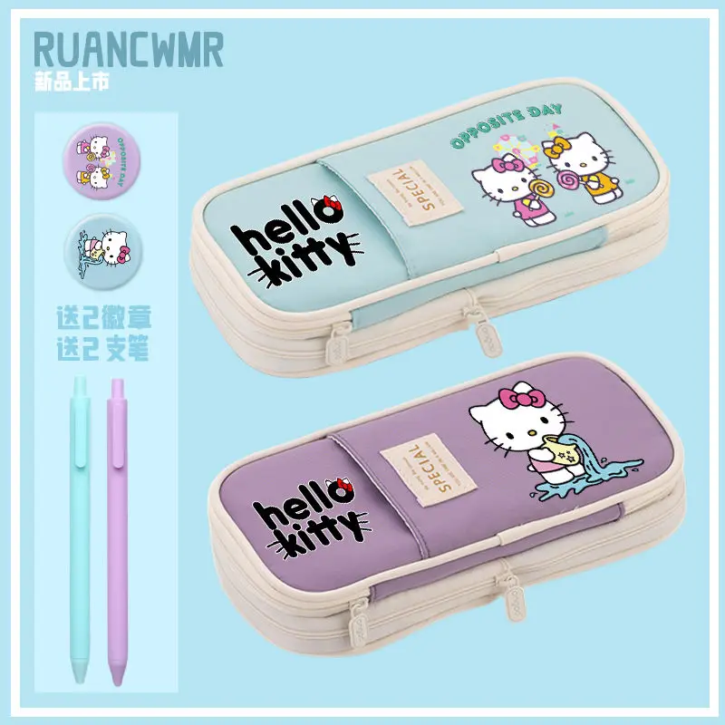 Sanrio Helloholley Kitty Pencil Case Cartoon Student Large Capacity Stationery Bag Simple Girl Pencil Case
Sanrio Helloholley Kitty Pencil Case Cartoon Student Large Capacity Stationery Bag Simple Girl Pencil Case