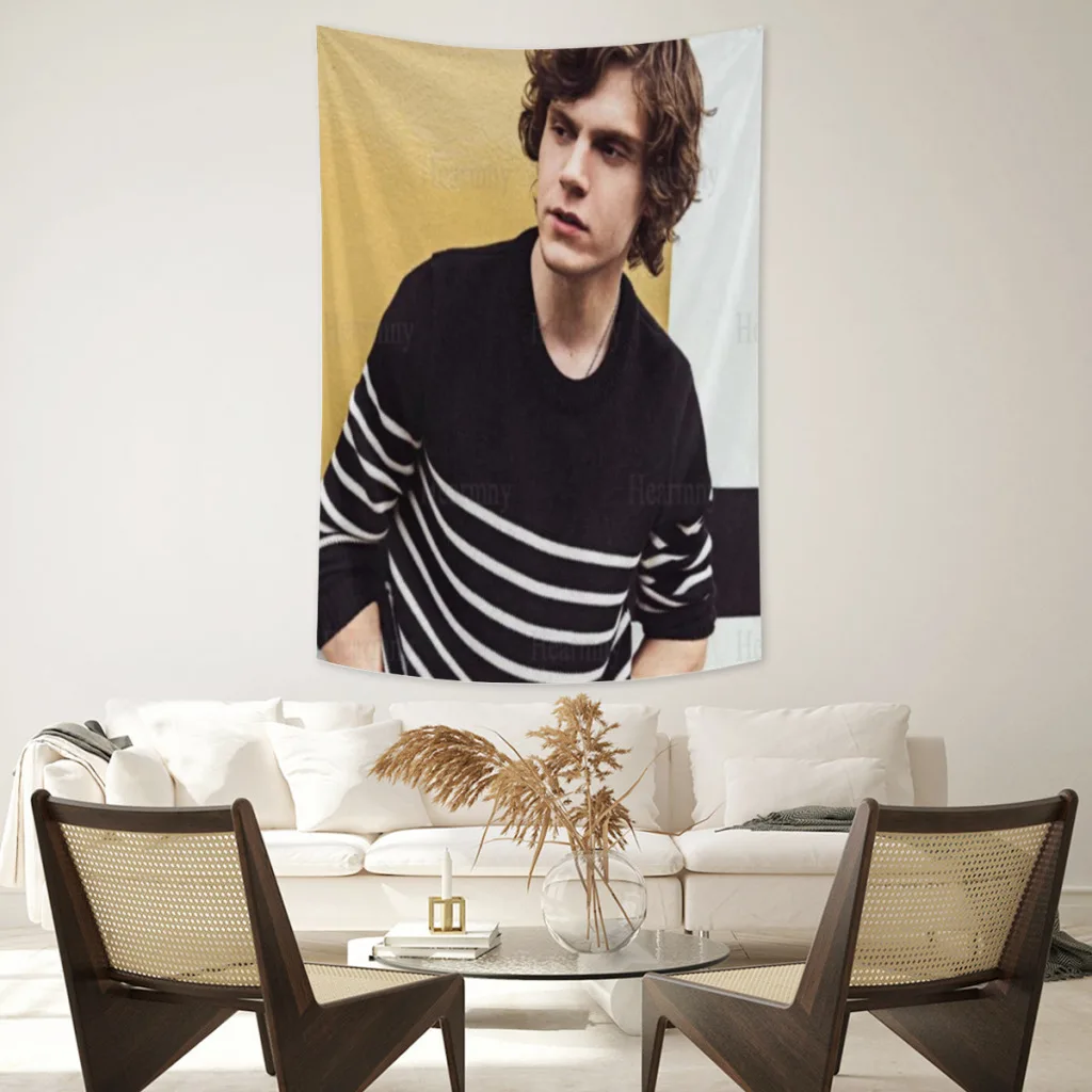 

New-Evan-Peters-Hanging Cloth Background Fabric Ins Girl Room Decoration Dormitory Bedroom Wall Bedspread Cloth tapestry e decor