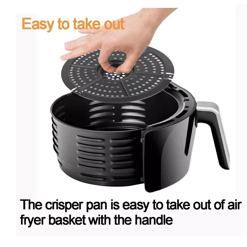 Air Fryer Basket Replacement Grill Air Pan for Power Dash Chefman 2QT-2.6QT Air Fryer Parts Crisper Plate Airfryer Accessories
Air Fryer Basket Replacement Grill Air Pan for Power Dash Chefman 2QT-2.6QT Air Fryer Parts Crisper Plate Airfryer Accessories