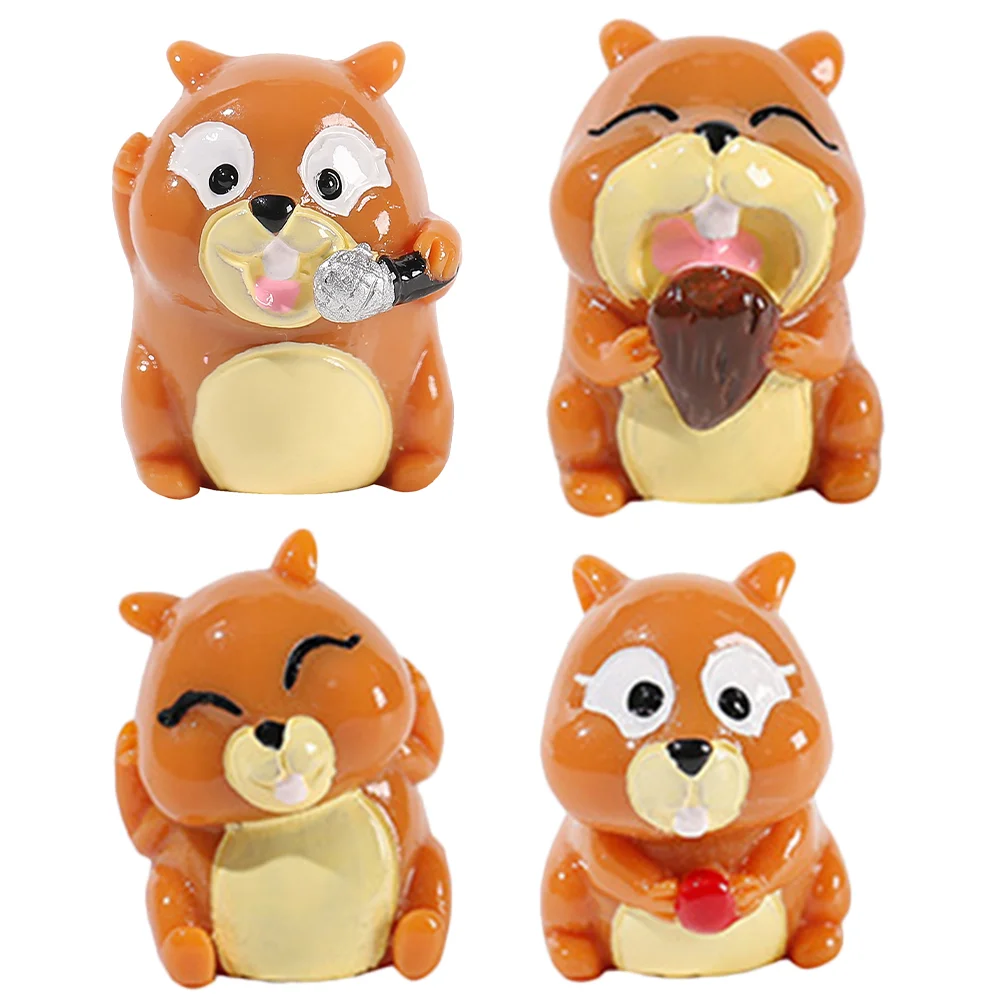 4pcs Simulation Mini Squirrel Sculpture Squirrel Figurine Adornment Garden Animal Decor
4pcs Simulation Mini Squirrel Sculpture Squirrel Figurine Adornment Garden Animal Decor