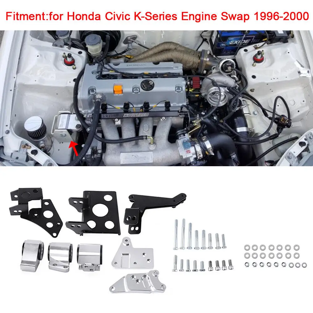 New Engine motor Mounts Bracket K-Swap EK for 96-00 Honda Civic K20 K24 K-Series 70A EK Chassis EKK2 DOHC K-series
New Engine motor Mounts Bracket K-Swap EK for 96-00 Honda Civic K20 K24 K-Series 70A EK Chassis EKK2 DOHC K-series