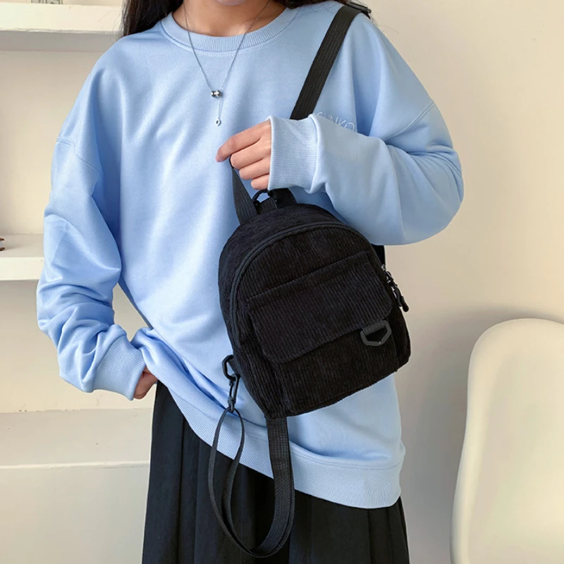 Women Fashion Mini Backpack Solid Color Corduroy Small Backpacks Simple Casual Student Ladies Bookbags Cheap Traveling Backpacks
Women Fashion Mini Backpack Solid Color Corduroy Small Backpacks Simple Casual Student Ladies Bookbags Cheap Traveling Backpacks