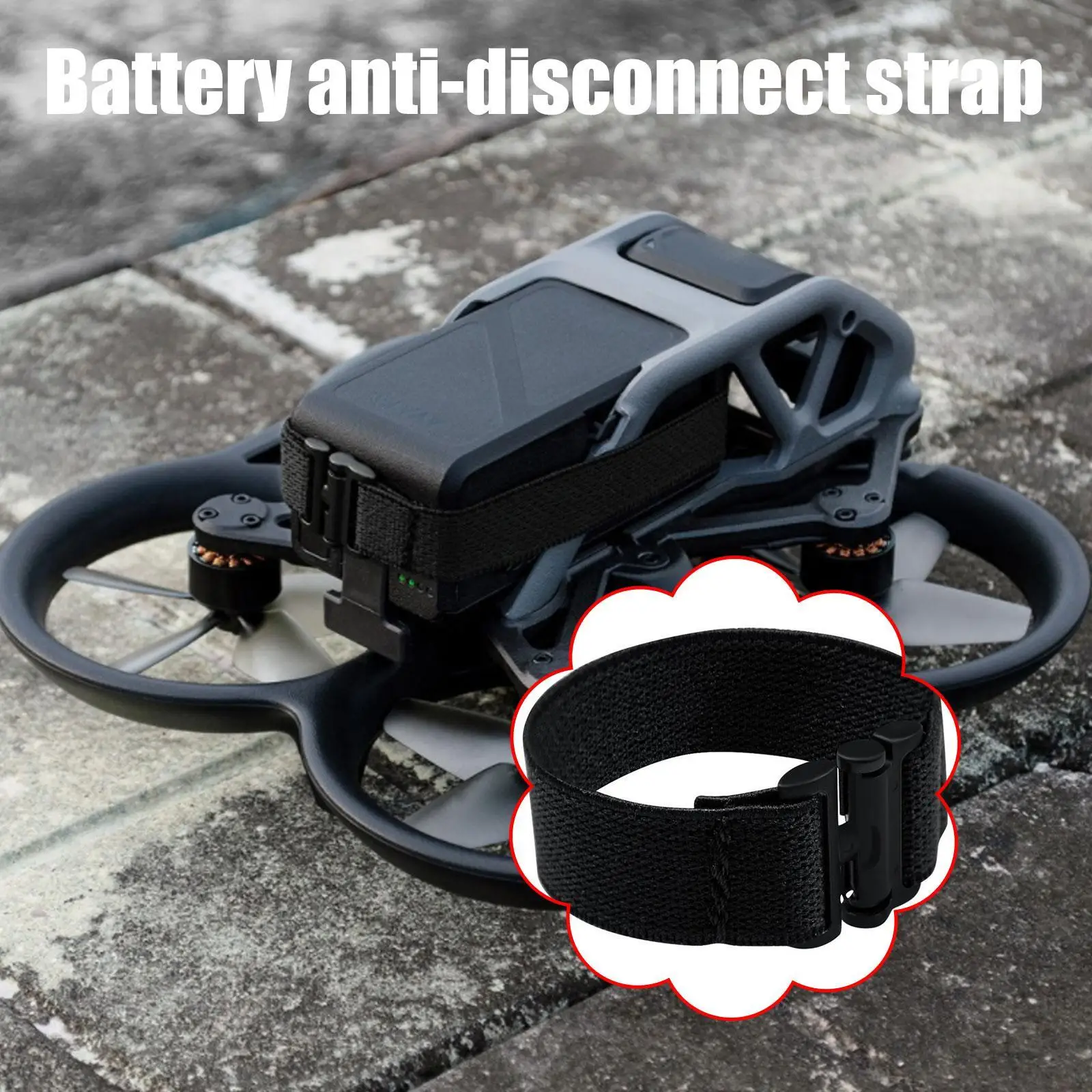 Battery Anti Detachment Strap Used For Fixing Drone Accessories On DJI AVATA Aircraft Batteries In Xinjiang
Battery Anti Detachment Strap Used For Fixing Drone Accessories On DJI AVATA Aircraft Batteries In Xinjiang