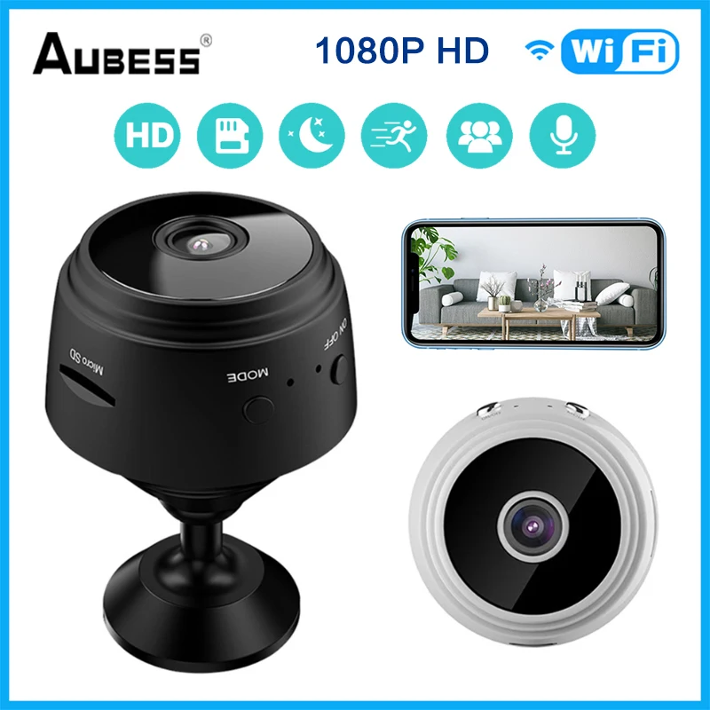 Wireless Wifi Smart IP Camera MINI A9 1080P Night Vision H.264 CCTV Surveillance Camera Motion Detect Security Baby Pet Monitor
Wireless Wifi Smart IP Camera MINI A9 1080P Night Vision H.264 CCTV Surveillance Camera Motion Detect Security Baby Pet Monitor