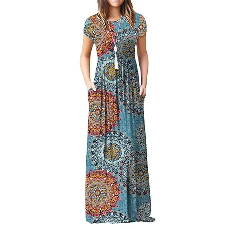 2022 Dress Women Elegant Party Printed Maxi Dress O Neck Pocket Oversized Long Dress Flower Boho Vintage Summer Dress Vestidos
2022 Dress Women Elegant Party Printed Maxi Dress O Neck Pocket Oversized Long Dress Flower Boho Vintage Summer Dress Vestidos