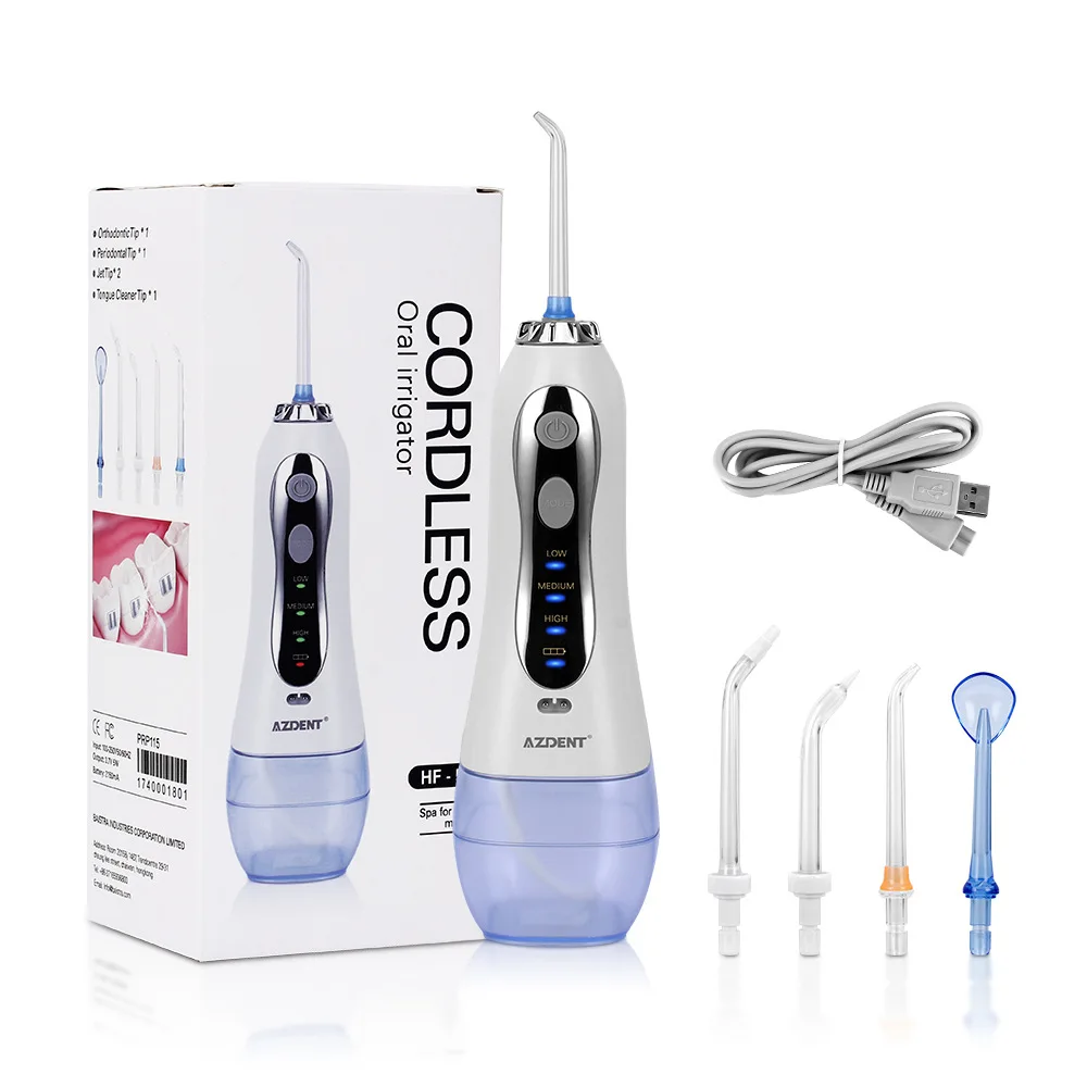 Portable Electric Water Pick USB Charging Water Toothpick 300ml Waterpik 5 Nozzle
Portable Electric Water Pick USB Charging Water Toothpick 300ml Waterpik 5 Nozzle