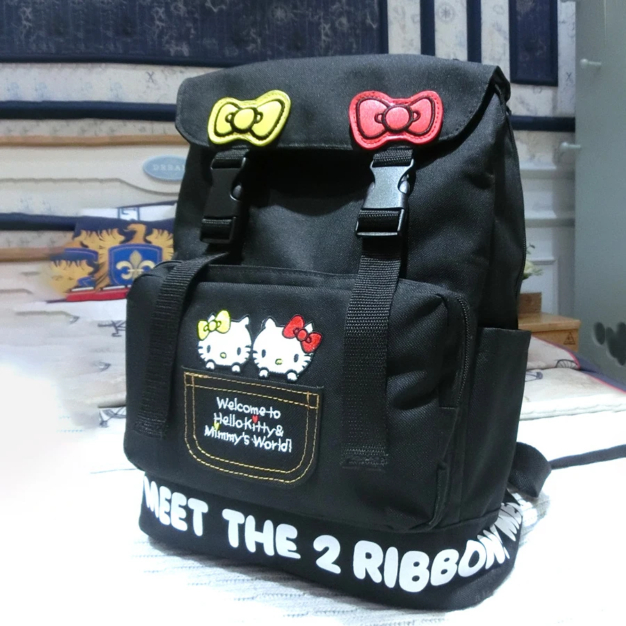 

Kawaii Sanrios аниме рюкзак Hello Kitty мультфильм Альпинизм сумка большой емкости путешествия холст сумка мальчик девочка подарок