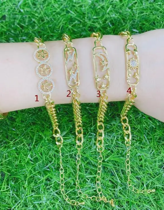 1 шт. звезда молния Луна Звезда Лобстер застежка Регулируемый циркон браслет для женщин Cz браслет кубинская цепь ювелирные изделия подарок ...
1 шт. звезда молния Луна Звезда Лобстер застежка Регулируемый циркон браслет для женщин Cz браслет кубинская цепь ювелирные изделия подарок ...