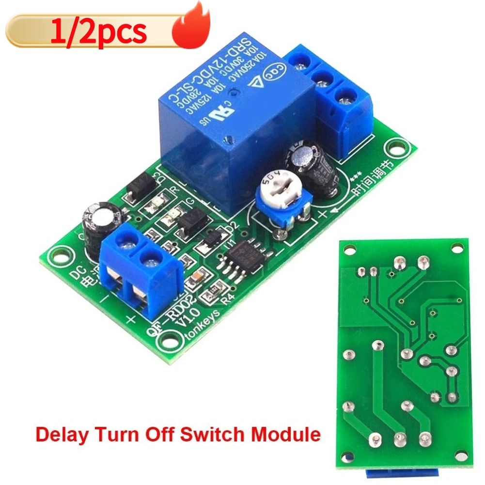 Time Delay Relay Module Timer Relay Timer Switch Board 12V DC 0-60s Adjustable Switch Board Timing Turn Off Board
Time Delay Relay Module Timer Relay Timer Switch Board 12V DC 0-60s Adjustable Switch Board Timing Turn Off Board