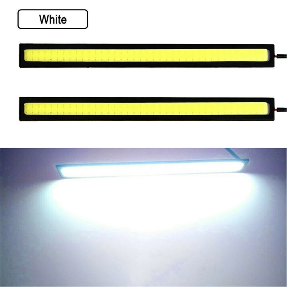 

6Pcs Daytime Running Light 12V LED Car Interior White Strip Lights Bar Lamp Waterproof Van Caravan Boats Auto Interior Lamp