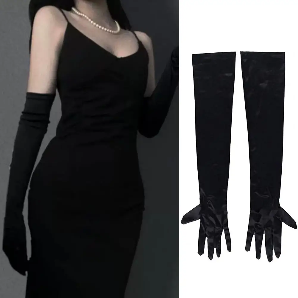 1 Pair Wedding Gloves Super Soft Elastic Decorative Satin Women Elbow Length Evening Party Long Gloves Halloween Party Supplies
1 Pair Wedding Gloves Super Soft Elastic Decorative Satin Women Elbow Length Evening Party Long Gloves Halloween Party Supplies