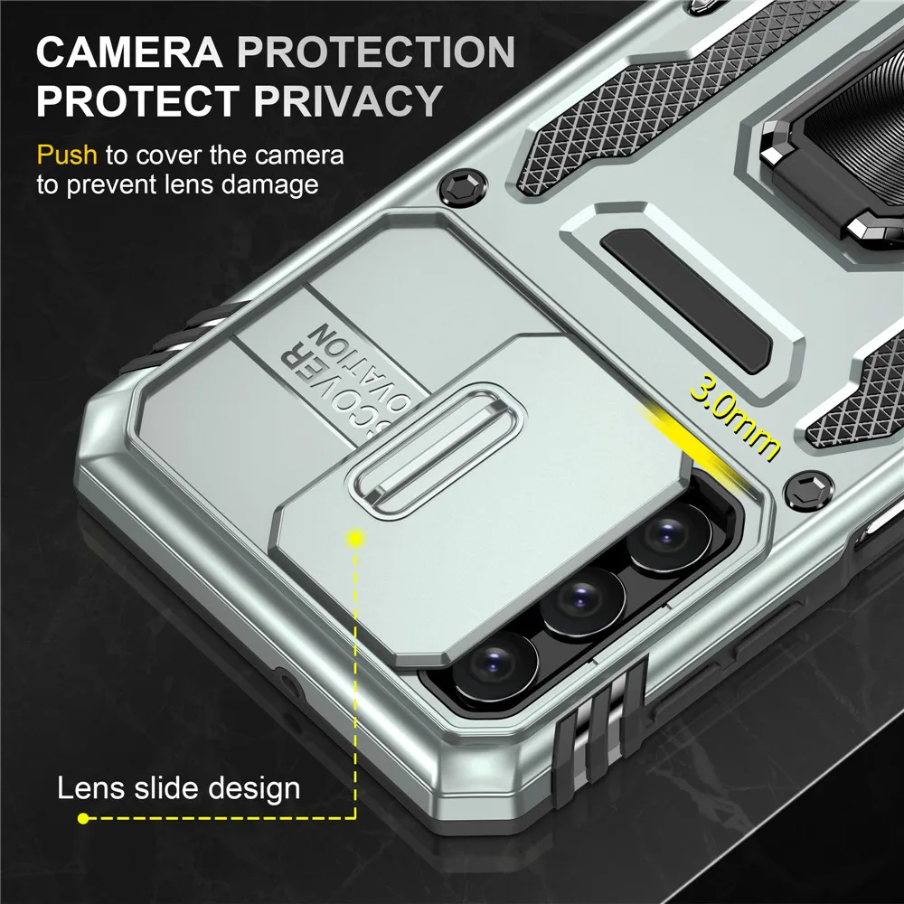 Shockproof Case for Samsung Galaxy A32 5G Metal Ring Slide Lens 360 Protect Back Cover Samsung A32 Case A 32 SM-A326 A325 Funda
Shockproof Case for Samsung Galaxy A32 5G Metal Ring Slide Lens 360 Protect Back Cover Samsung A32 Case A 32 SM-A326 A325 Funda
