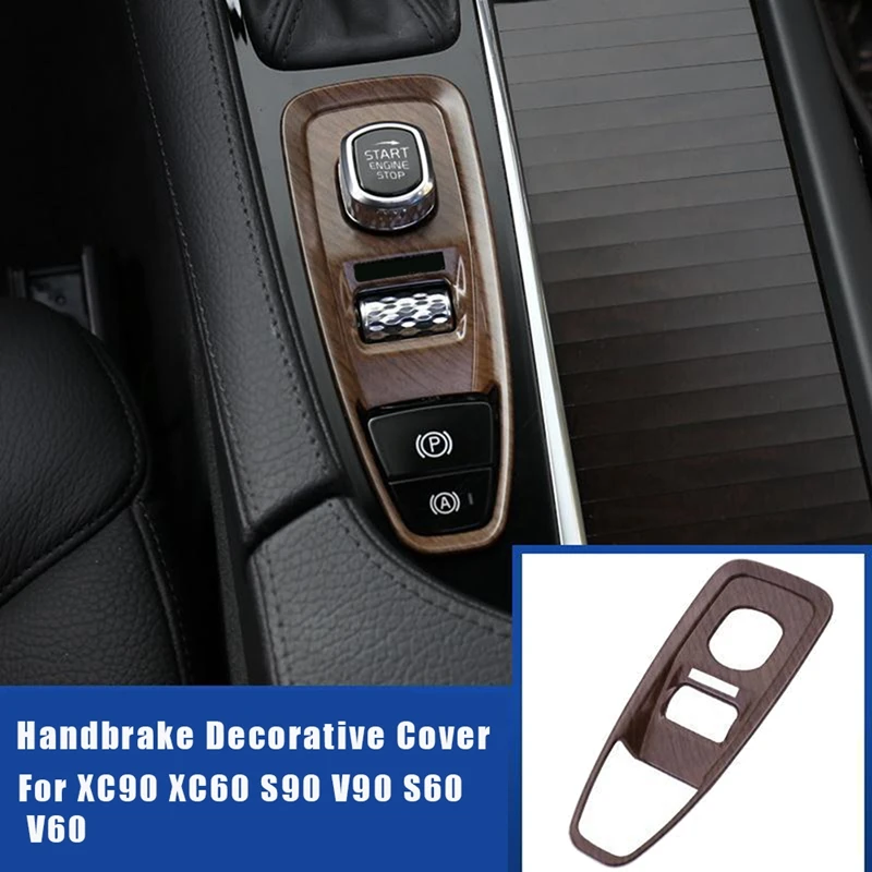 

Декоративные наклейки на панель ручного тормоза, накладка кнопки включения и остановки двигателя, крышка переключателя для Volvo Xc60 S90 Xc90 V90cc ...