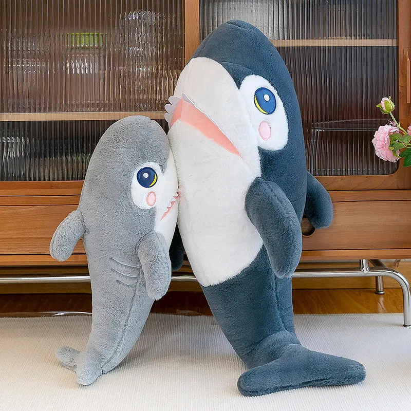 

Новая мультяшная мягкая плюшевая игрушка в виде кусающей акулы, мягкая игрушка в виде морского животного, яркий подарок для детей, детская Спящая кукла