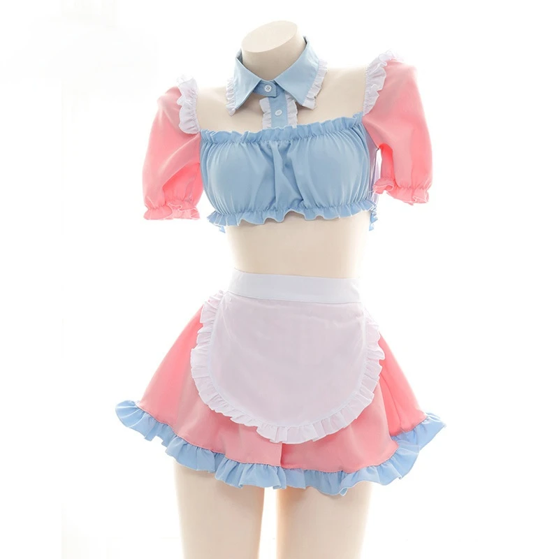 Sexy Maid Cosplay Outfit Cute Pink Blue School Girl Costumes for Female Mini Skirt Uniform Charming Kawaii Women's Suit New
Sexy Maid Cosplay Outfit Cute Pink Blue School Girl Costumes for Female Mini Skirt Uniform Charming Kawaii Women's Suit New