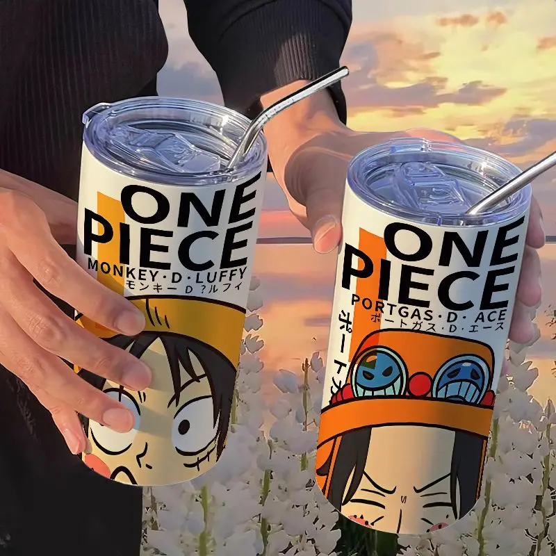 One Piece Monkey D. Luffy Roronoa Zoro Water Bottle Coffee Cup with Straw 420ml Stainless Steel Anime Cartoon Ins Portable Boys
One Piece Monkey D. Luffy Roronoa Zoro Water Bottle Coffee Cup with Straw 420ml Stainless Steel Anime Cartoon Ins Portable Boys