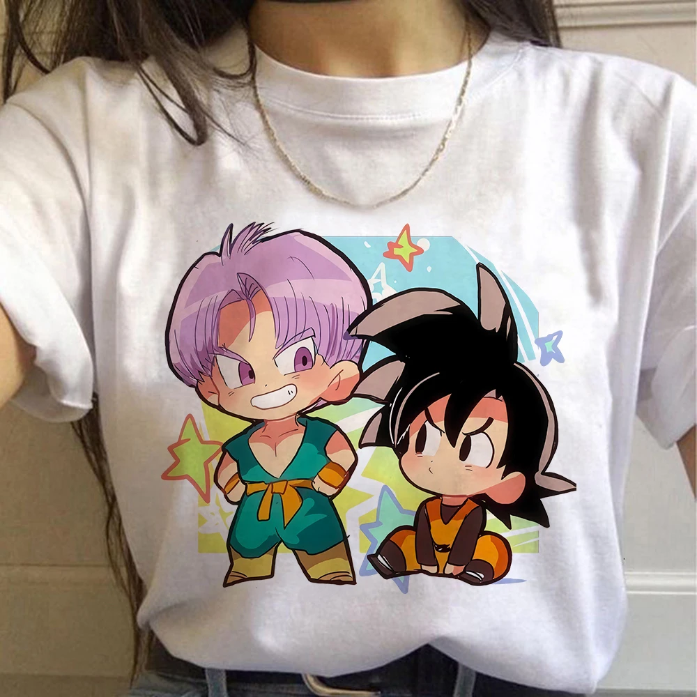 Son футболка Goku Dragon Ball Super Saiyan женские мультфильмы Harajuku Kawaii Аниме Манга Футболка