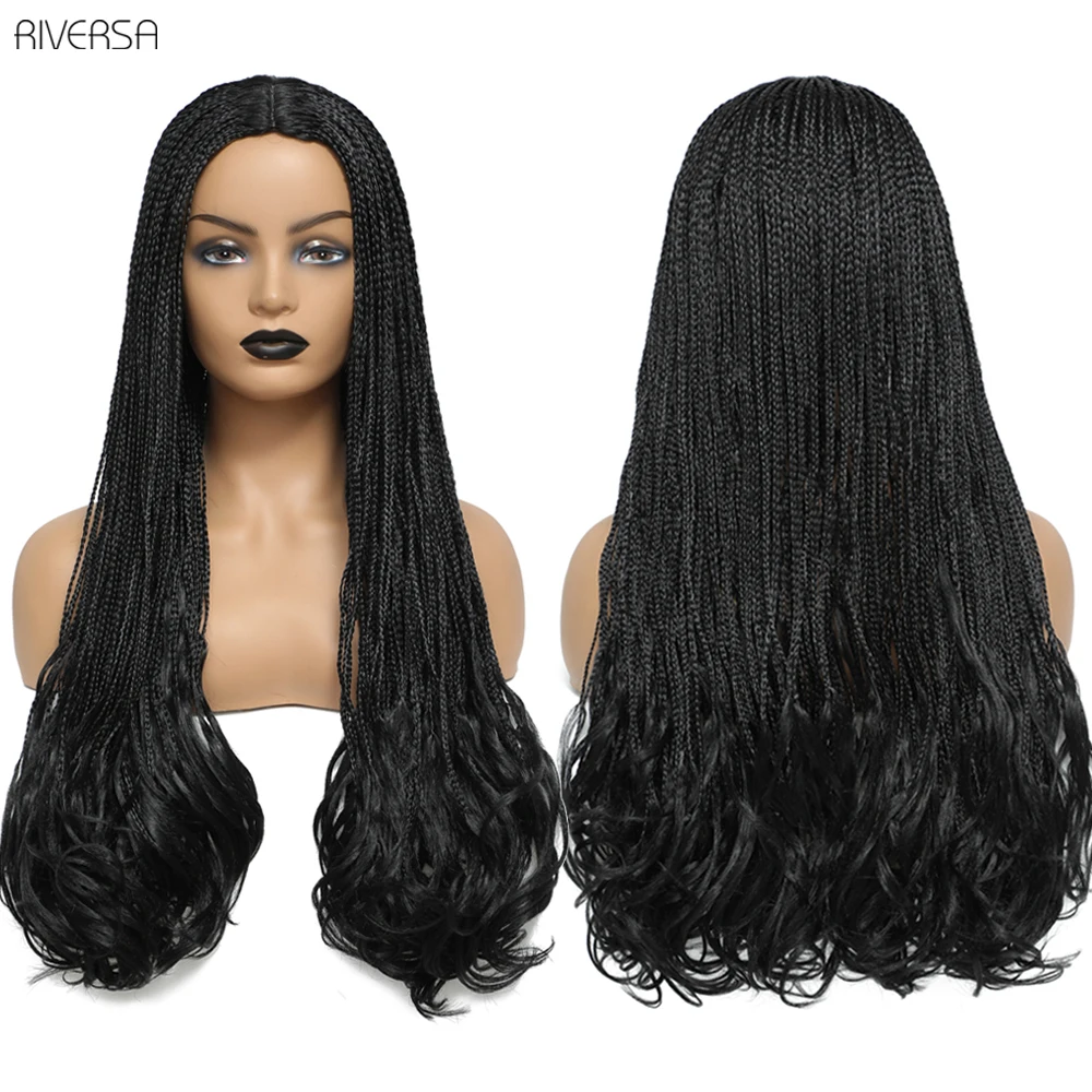 Long Hair Box Braided Wigs With Curly End 26 Inch African Synthetic Braided Wig For Black Women Braiding Hair Wig perruque femme
Long Hair Box Braided Wigs With Curly End 26 Inch African Synthetic Braided Wig For Black Women Braiding Hair Wig perruque femme