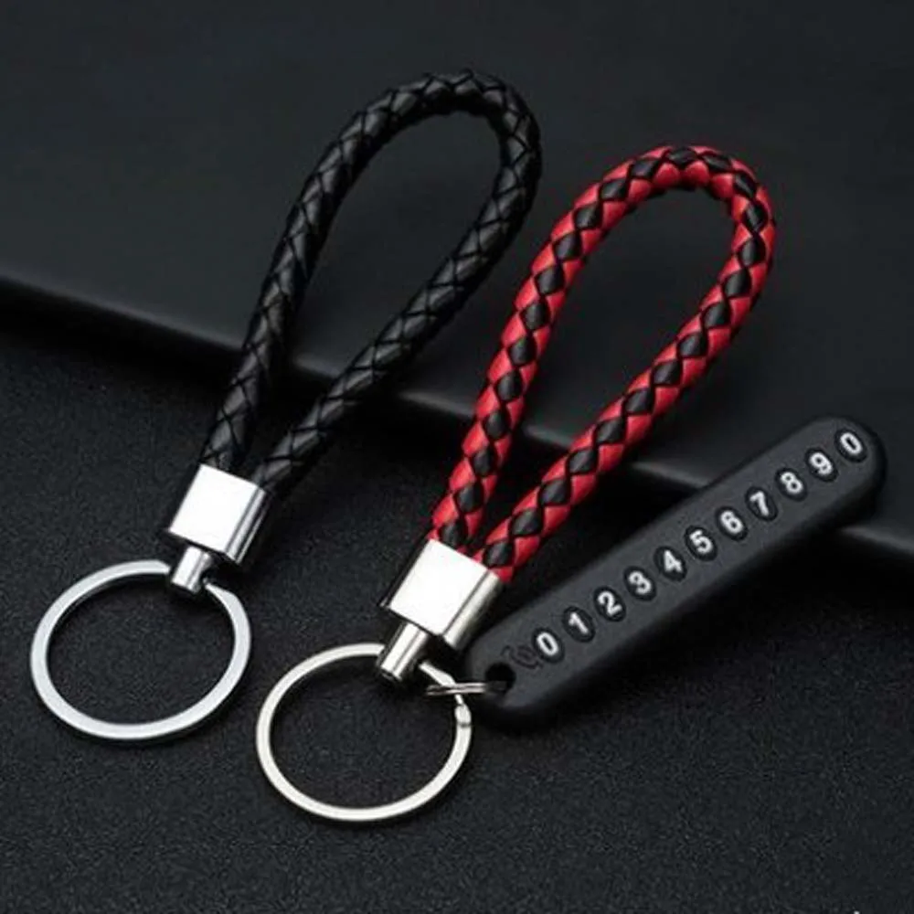 High Quality Anti-lost DIY Leather Strap Phone Number Keychain Car Key Clip Lanyard Keyring Car Key Holder
High Quality Anti-lost DIY Leather Strap Phone Number Keychain Car Key Clip Lanyard Keyring Car Key Holder