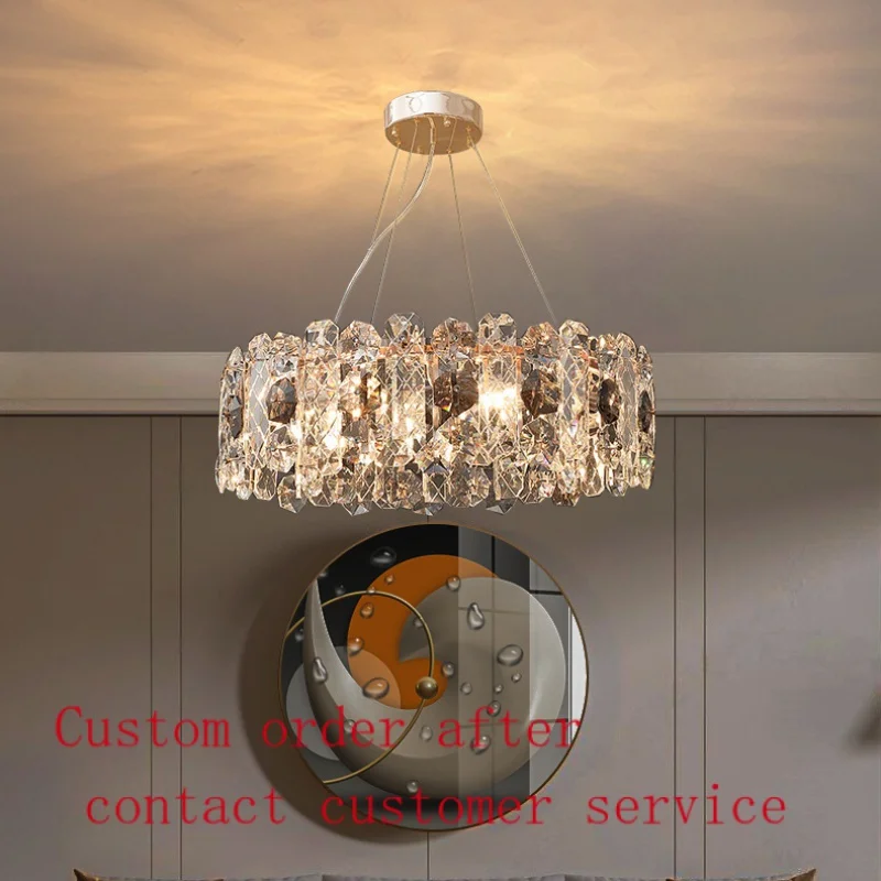Nordic light luxury living room crystal chandelier creative design dining room lamp modern bedroom lamps
Nordic light luxury living room crystal chandelier creative design dining room lamp modern bedroom lamps