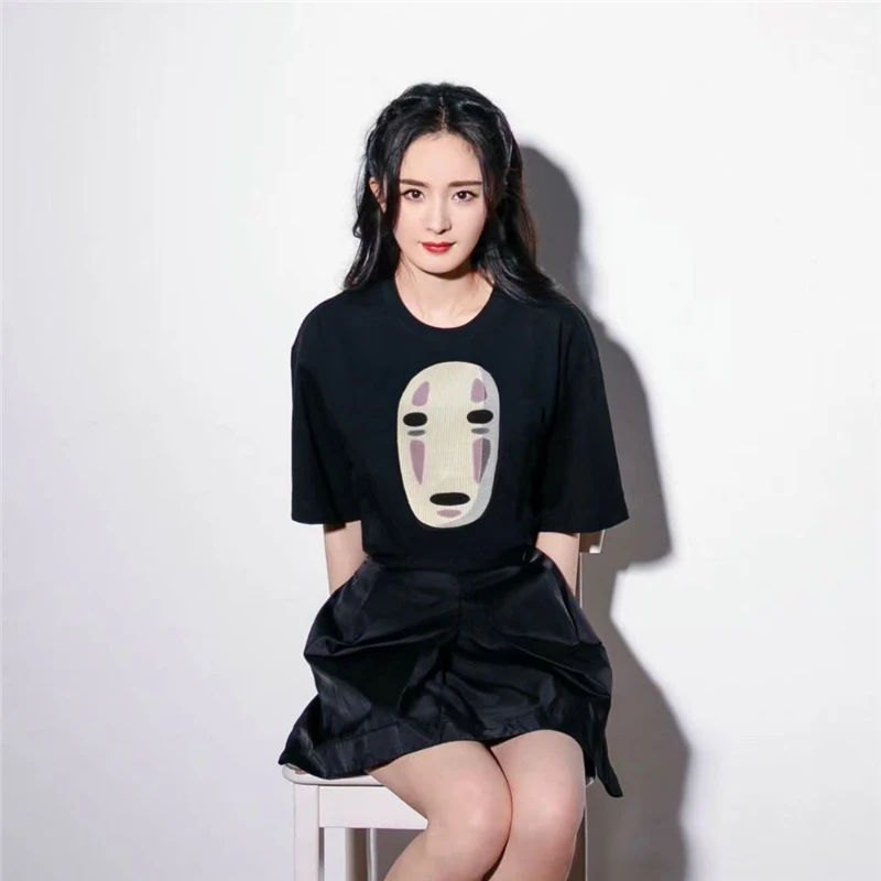 2022 Summer New Cotton Round Neck Thorn Mask Embroidered Short Sleeve T-Shirt Women's Fashion Casual Comic Faceless T-Shirt Top
2022 Summer New Cotton Round Neck Thorn Mask Embroidered Short Sleeve T-Shirt Women's Fashion Casual Comic Faceless T-Shirt Top