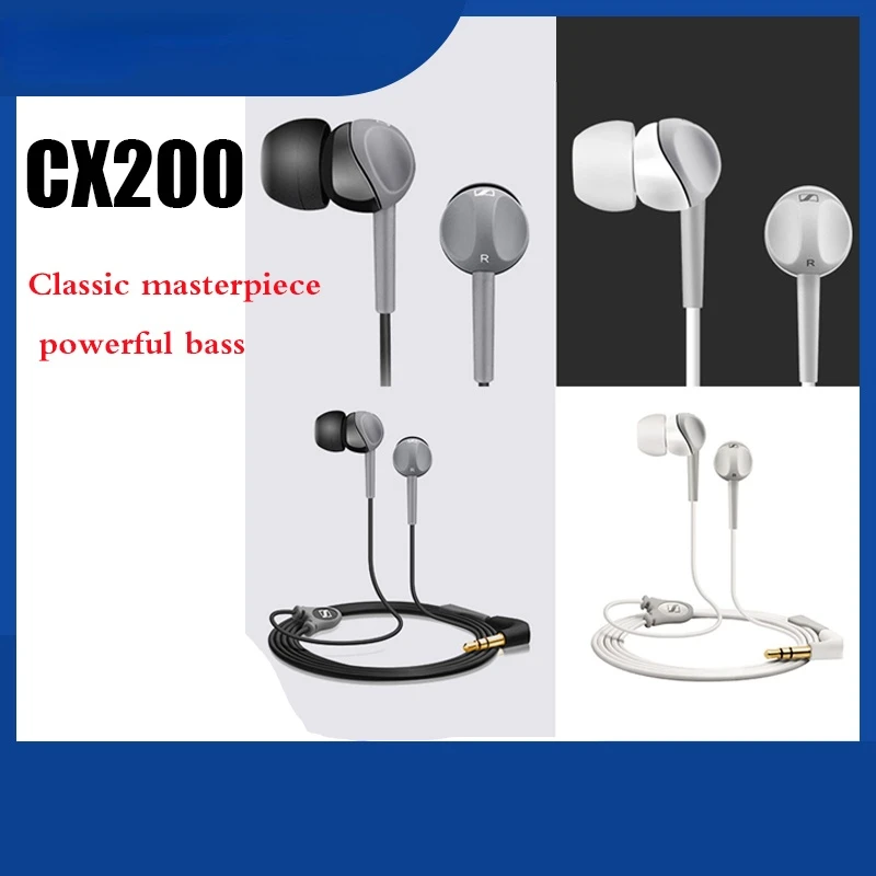 Sennheiser CX200 StreetII Wired Bass Headset in-ear Stereo Earphones Sport Running Earbuds HIFI Headphone for iPhone Androd
Sennheiser CX200 StreetII Wired Bass Headset in-ear Stereo Earphones Sport Running Earbuds HIFI Headphone for iPhone Androd
