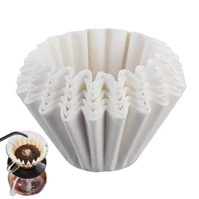 50pcs/Set White Coffee Filters Single Serving Paper for Coffee Machine White Filter Paper Cake Cup Coffee Paper Bowl For 1 - 4
50pcs/Set White Coffee Filters Single Serving Paper for Coffee Machine White Filter Paper Cake Cup Coffee Paper Bowl For 1 - 4