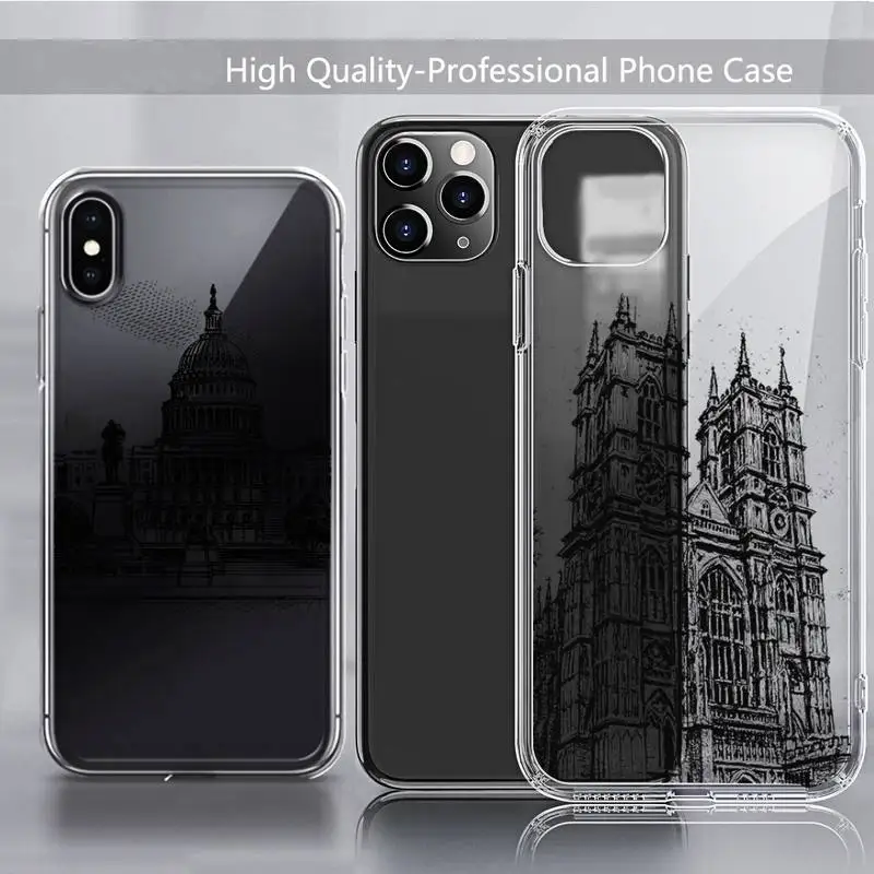 World Famous Historical Landmark Building lines Phone Case Transparent soft For iphone 11 13 12 14 x xs xr pro max mini plus
World Famous Historical Landmark Building lines Phone Case Transparent soft For iphone 11 13 12 14 x xs xr pro max mini plus