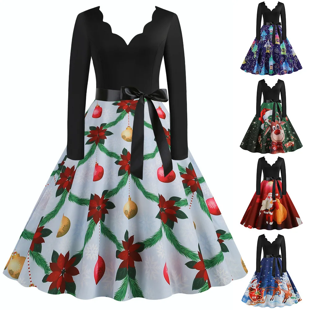 Женская одежда 2022 Новинка в европейском и американском стиле Рождественская юбка-качели в стиле ретро с V-образным вырезом облегающее плать...
Женская одежда 2022 Новинка в европейском и американском стиле Рождественская юбка-качели в стиле ретро с V-образным вырезом облегающее плать...