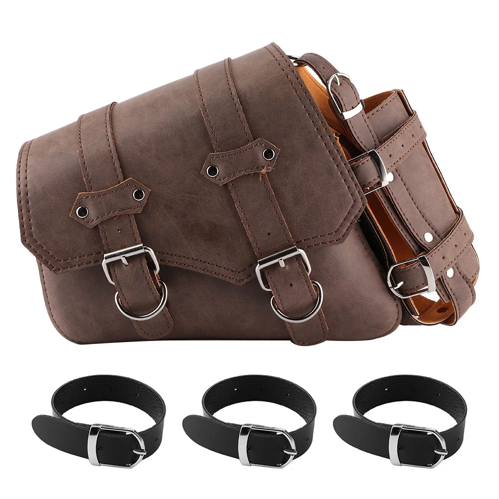 Universal Motorcycle Saddlebag PU Leather Tool Storage Bag Luggage Retro W/Strap
Universal Motorcycle Saddlebag PU Leather Tool Storage Bag Luggage Retro W/Strap