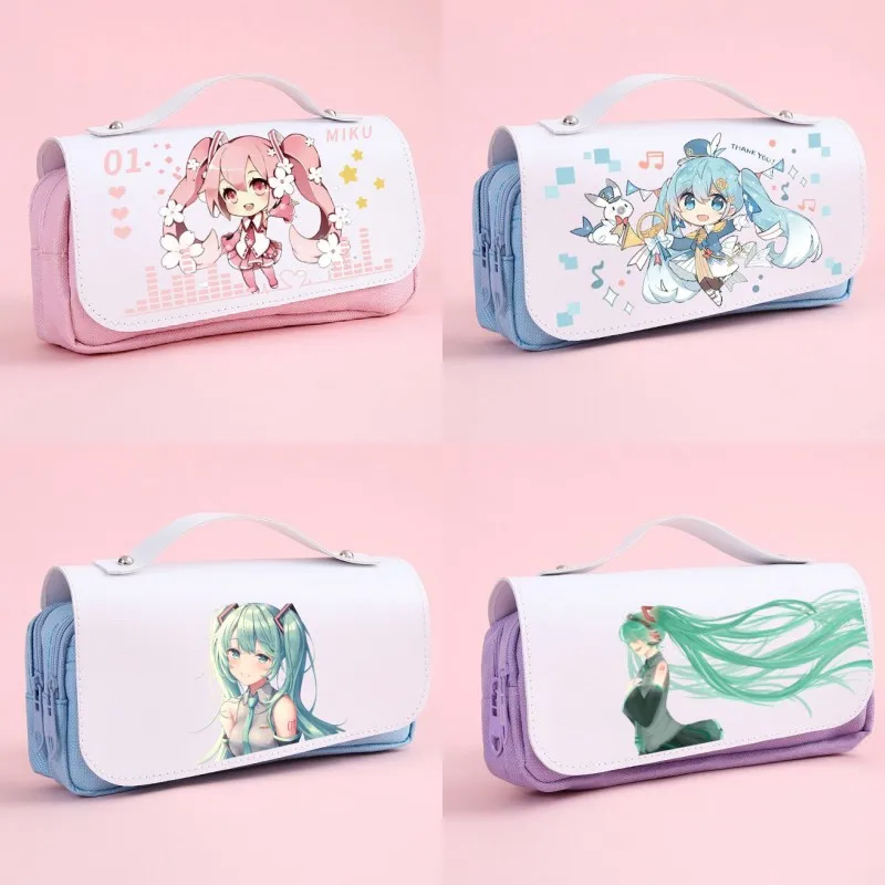 Hatsune-Miku Comics Peripheral Pencil Case Student Cartoon Stationery Box Anime Girl Portable Cosmetic Storage Bag Children Gift
Hatsune-Miku Comics Peripheral Pencil Case Student Cartoon Stationery Box Anime Girl Portable Cosmetic Storage Bag Children Gift