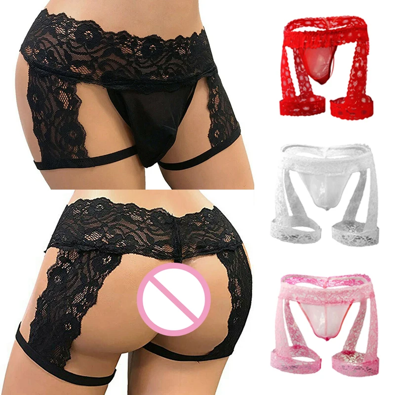 Men's Sexy Sissy Underwear Lace Thongs Enhance Pouch Bikini Briefs Underpants Jiockstrap See Through Gay Erotic Undershorts
Men's Sexy Sissy Underwear Lace Thongs Enhance Pouch Bikini Briefs Underpants Jiockstrap See Through Gay Erotic Undershorts