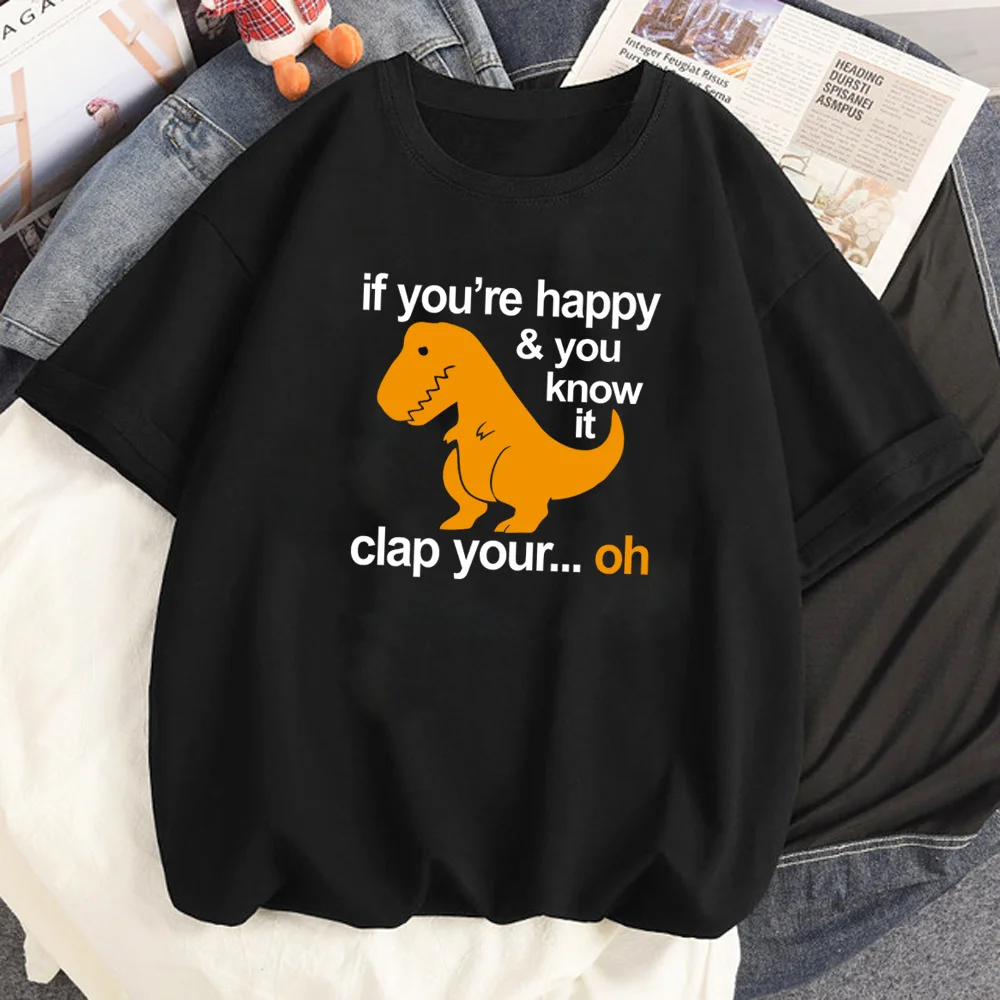 T-Rex clap your hands t-shirts women summer Japanese funny top girl graphic clothes
T-Rex clap your hands t-shirts women summer Japanese funny top girl graphic clothes