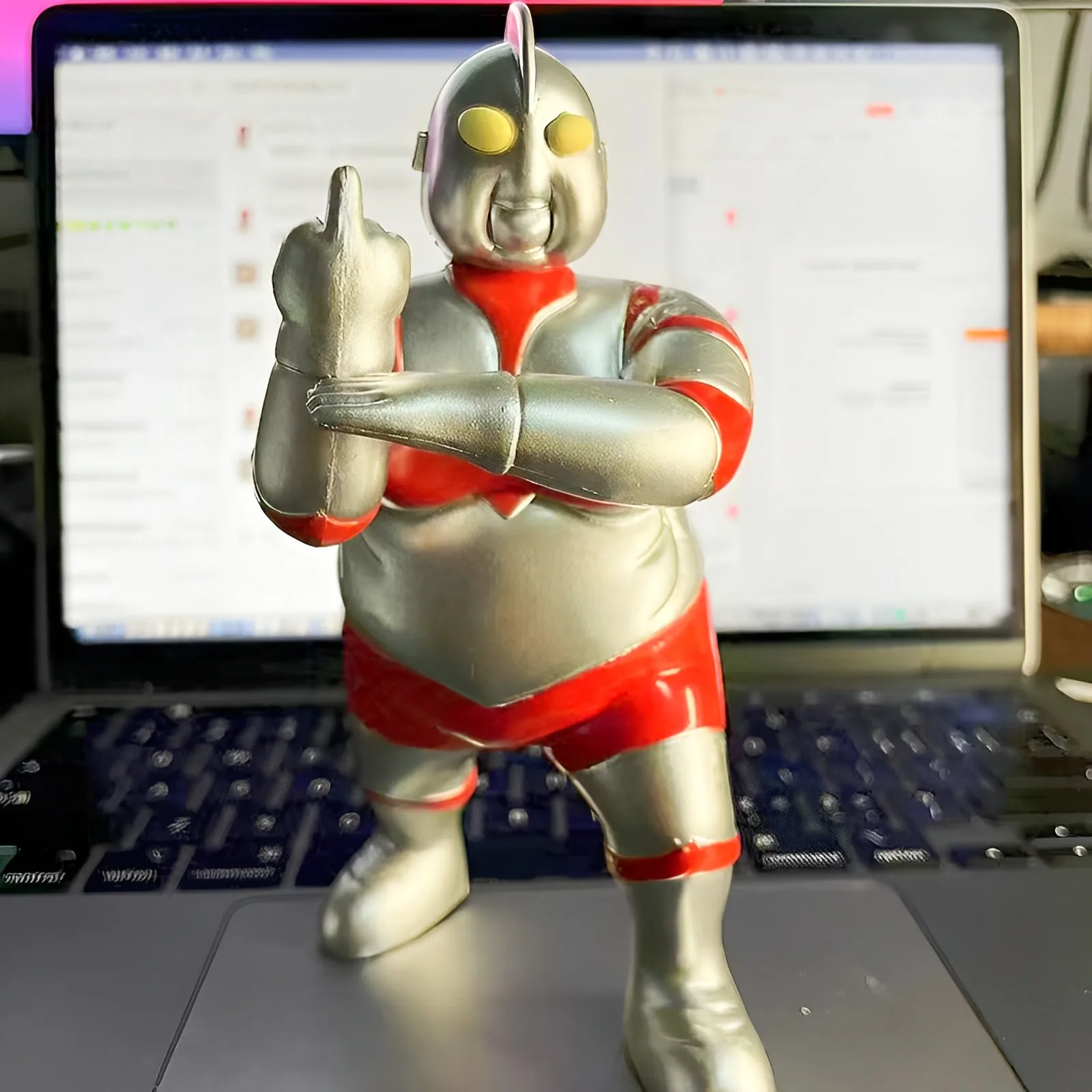 

2023 New Ultraman Fat Man Anime Peripheral Gk Obesity Kawaii Collections Pvc Decorate Model Toy Kid Children Birthday Cute Gifts