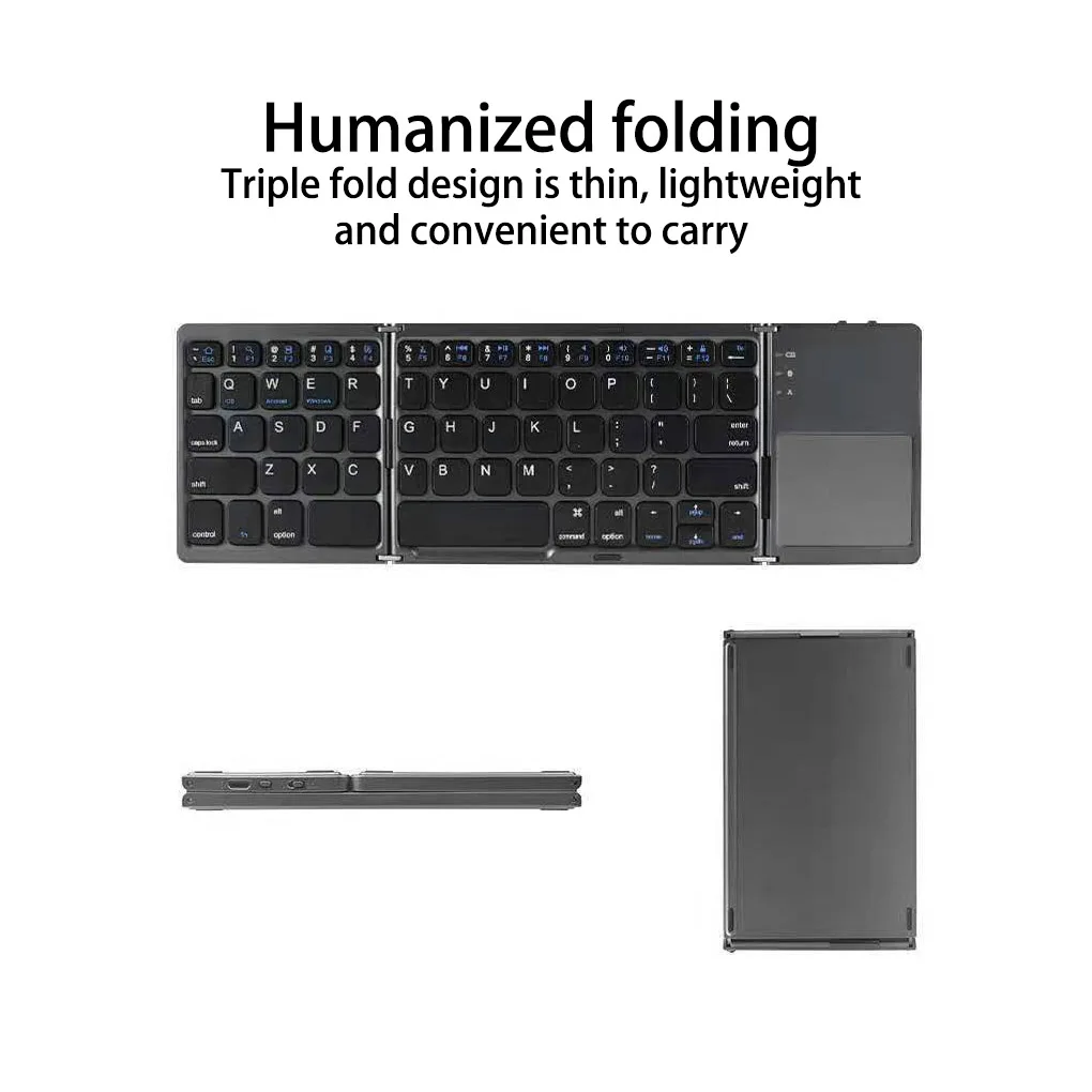 Gaming Keyboard Portable Foldable 140mAh Rechargeable 64 Keys Bluetooth-compatible Keypad Accessories Silver White
Gaming Keyboard Portable Foldable 140mAh Rechargeable 64 Keys Bluetooth-compatible Keypad Accessories Silver White