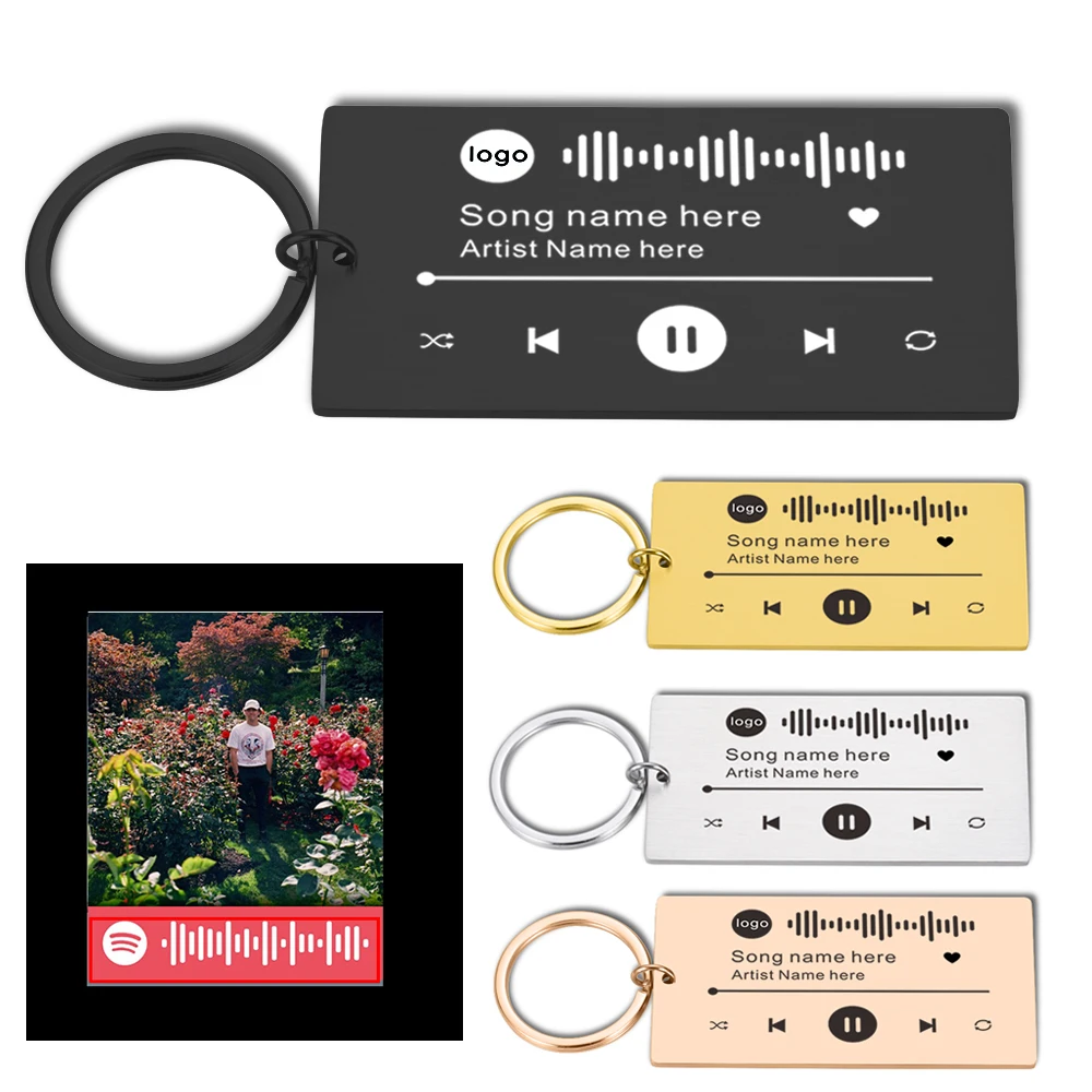 2023 Personalized Music Gift Keystring Music Scanning Code Keystring Women's Men's Key Ring Laser Engraving Jewelry Accessories
2023 Personalized Music Gift Keystring Music Scanning Code Keystring Women's Men's Key Ring Laser Engraving Jewelry Accessories