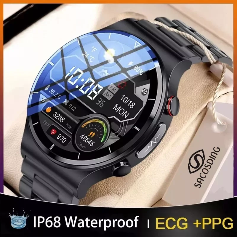 Thermometer Smart Watch 360*360 HD Full Touch Screen ECG Heart Rate Monitor Blood Oxygen Sport Smartwatch Weather Forecast Clock
Thermometer Smart Watch 360*360 HD Full Touch Screen ECG Heart Rate Monitor Blood Oxygen Sport Smartwatch Weather Forecast Clock